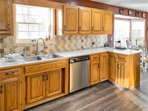 old oak kitchen cabinets